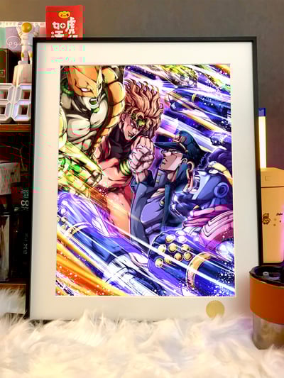 【週邊】星空工作室－JOJO的奇妙冒險 白金之星vs世界 裝飾畫3