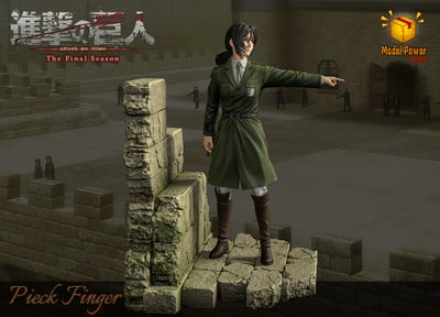 【進擊的巨人】Model Power-進擊的巨人 第5彈 艾倫耶格爾&皮克芬格爾 對峙名場面10