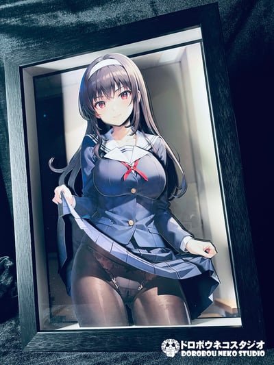 【週邊】泥棒貓工作室-霞之丘詩羽 立體裝飾畫4