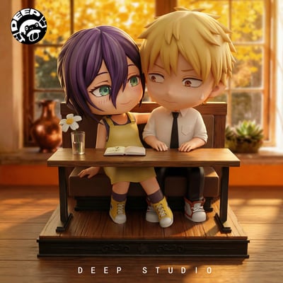 【電鋸人】DEEP Studio－蕾賽＆電次 咖啡店1