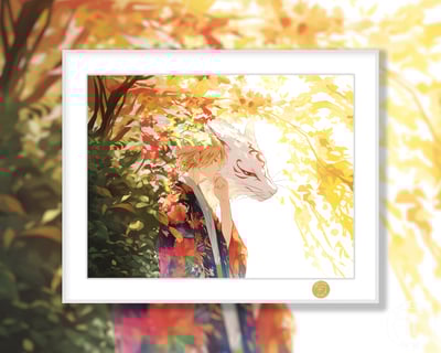 【週邊】H2工作室-夏目友人帳 夏目貴志斑貓咪老師動漫二次元裝飾畫1