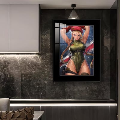 【週邊】橘子工作室－快打旋風 長官 嘉麗 裝飾畫＆色紙4