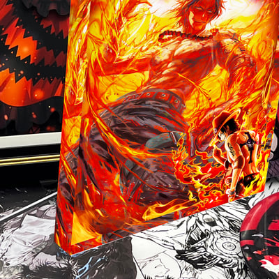 【週邊】阿喵畫社-火拳艾斯卡磚4