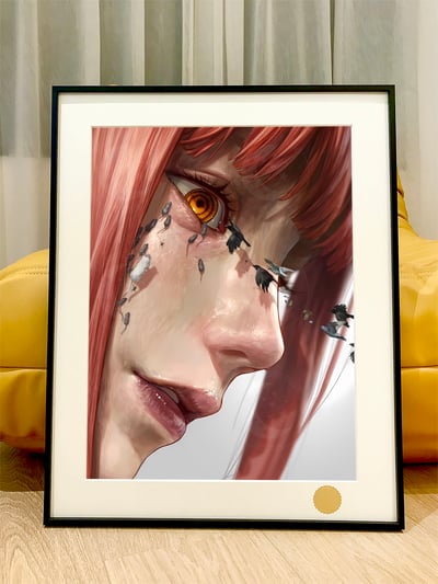 【週邊】星空工作室－鏈鋸人 支配惡魔 瑪奇瑪 裝飾畫1