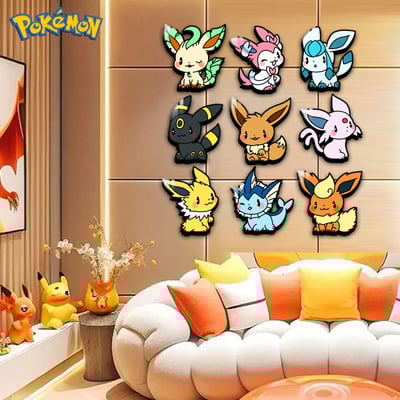 【週邊】阿喵畫社-伊布家族背景牆4