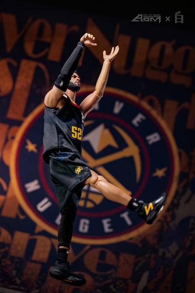 【可動人偶】Aom Toys-賈馬爾穆雷絕殺湖人歷史名畫親塗套裝6