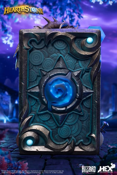 【正版授權】Blizzard暴雪遊戲-爐石戰記 泰蘭德語風卡牌藝術雕像3