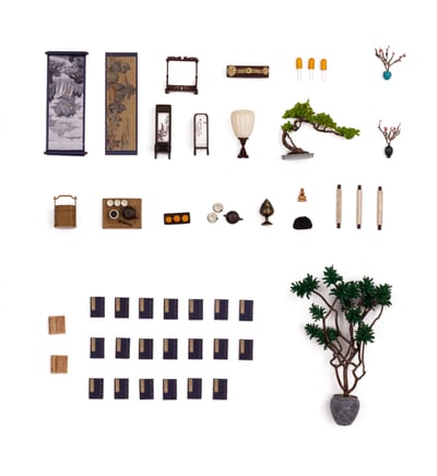 【原創授權】微觀臻慕-中式古風小景 知古小齋（海外現貨）5