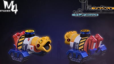 【海賊王】M4工作室-全員船系列 第十四彈 桑尼工具船 腕龍坦克5號3