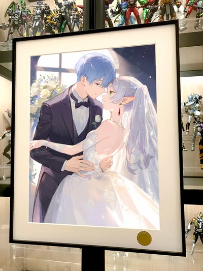 【週邊】星空工作室－葬送的芙莉蓮 芙莉蓮婚禮 裝飾畫2