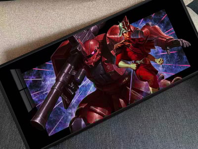 【週邊】千鳥社－機動戰士鋼彈 赤色彗星的征途 裝飾畫&滑鼠墊2