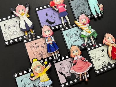 【週邊】萌萌匠-間諜過家家阿尼亞組合冰箱貼8