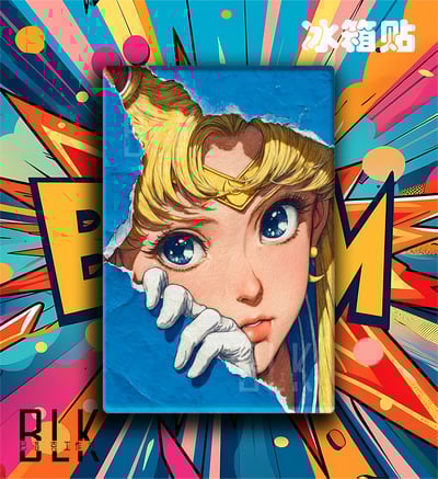 【週邊】巴洛克－美少女戰士 月野兔 裝飾畫4