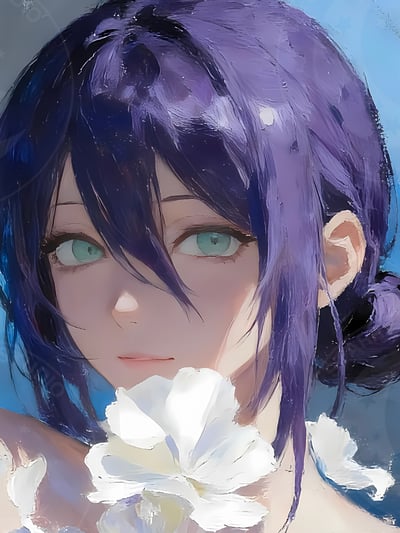 【週邊】星空工作室－電鋸人 白花蕾塞 裝飾畫3