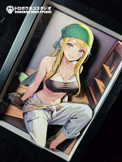 【週邊】泥棒貓工作室-溫莉洛克貝爾 立體裝飾畫5