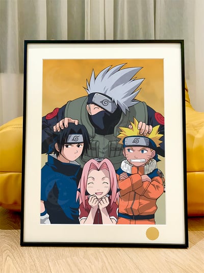 【週邊】星空工作室－火影忍者 卡卡西班 第七班 裝飾畫1