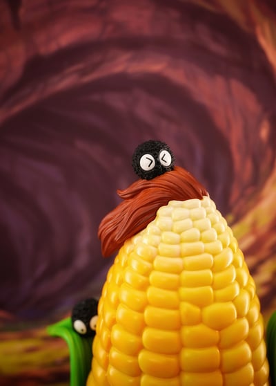 【宮崎駿】龍喵工作室-摘玉米的龍貓6