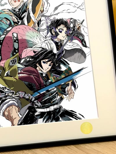 【週邊】星空工作室-九柱集結 鬼滅之刃 無限城篇 炎柱煉獄杏壽郎猗窩座鬼殺隊裝飾畫4