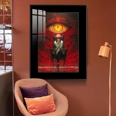 【週邊】橘子工作室－鏈鋸人 惡魔之眼 瑪奇瑪 裝飾畫3