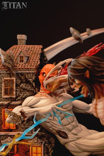 【進擊的巨人】TITAN工作室-大型巨人 第一彈 戰錘巨人VS進巨12