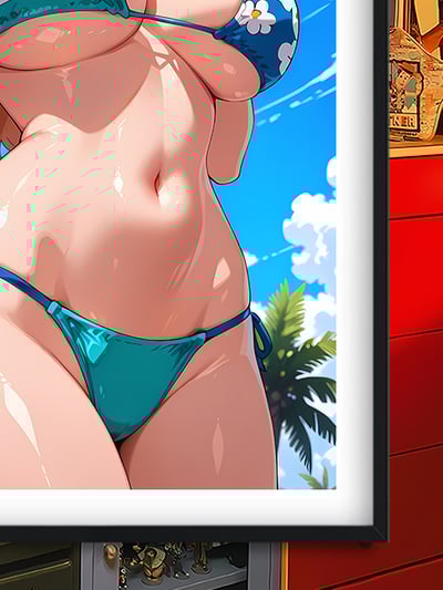 【週邊】巴洛克－泳裝系列 泳裝娜美 泳裝女帝 泳裝春麗 裝飾畫&冰箱貼3