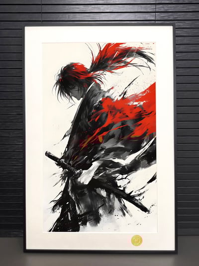 【週邊】H2工作室－神劍闖江湖 水墨劍心 裝飾畫2