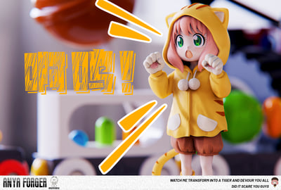 【SPYxFAMILY】絨絨工作室 PomPon-虎虎睡衣阿尼亞1