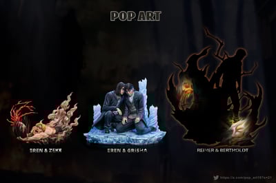 【進擊的巨人】POP.ART工作室－人物篇 002 父慈子孝 艾倫&格里沙7