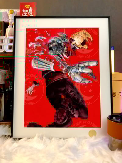 【週邊】星空工作室-愛德華艾爾利克 鋼之鍊金術師鋼煉阿爾馮斯動畫二次元裝飾畫3