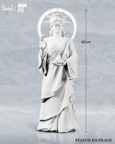 【原創授權】SENZII千紙 x BANFO萬佛-和平女神像 STATUE FO PEACE6