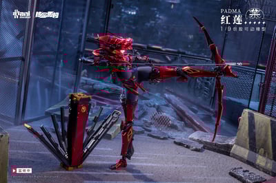 【正版授權】核金重構－紅蓮 Padma 包膠可動18