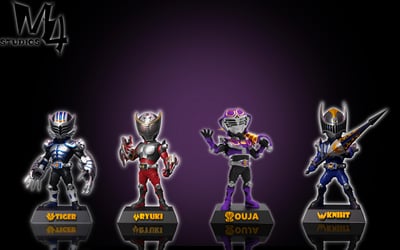 【假面騎士】M4工作室-龍騎精品系列 第四彈 假面騎士.王蛇4