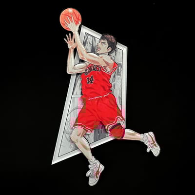 【週邊】萌萌匠-灌籃高手冰箱貼 3D立體湘北五虎磁貼10