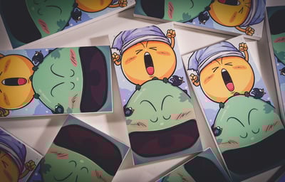 【週邊】ZOR-Studios-手繪藝術掛畫 企鵝村笑臉組4