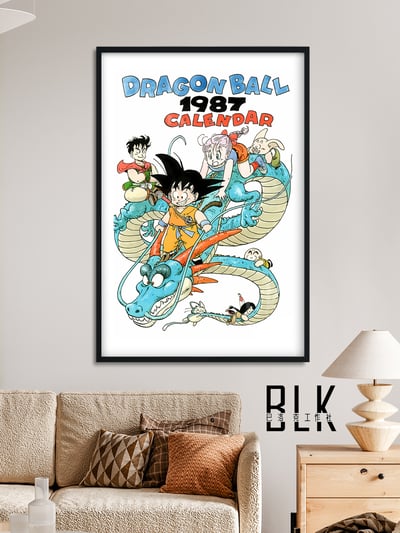 【週邊】巴洛克－七龍珠 騎龍悟空 裝飾畫&冰箱貼4