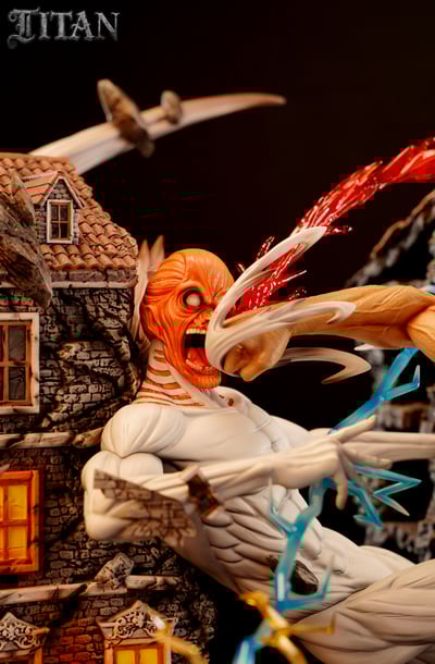 【進擊的巨人】TITAN工作室-大型巨人 第一彈 戰錘巨人VS進巨16