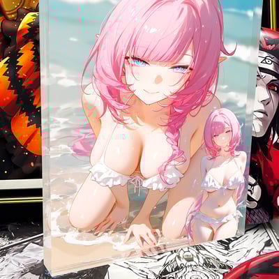 【週邊】阿喵畫社-海風吹吹 愛莉希雅透明卡磚3