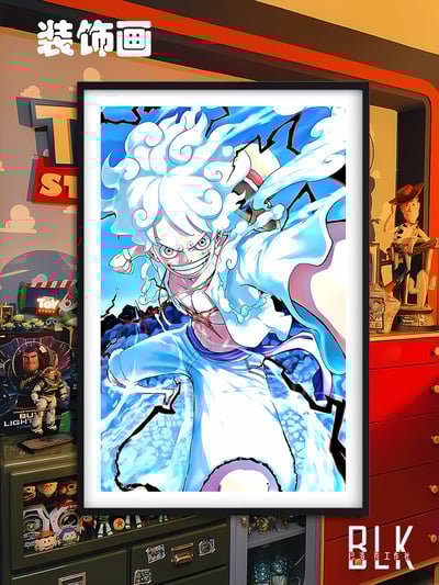 【週邊】巴洛克－海賊王 尼卡路飛 裝飾畫&冰箱貼1