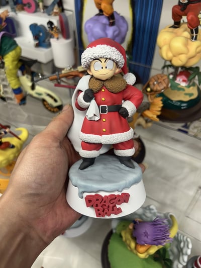 【七龍珠】時光機模玩-聖誕 龜仙人 克林3