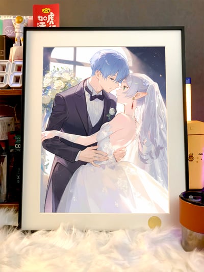 【週邊】星空工作室－葬送的芙莉蓮 芙莉蓮婚禮 裝飾畫3