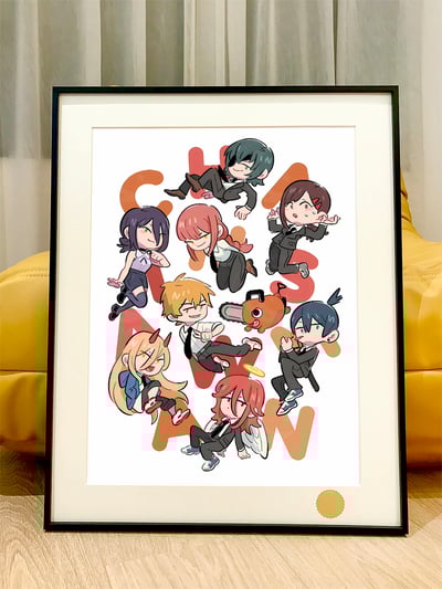 【週邊】星空工作室－鏈鋸人 Q版電鋸人 裝飾畫1