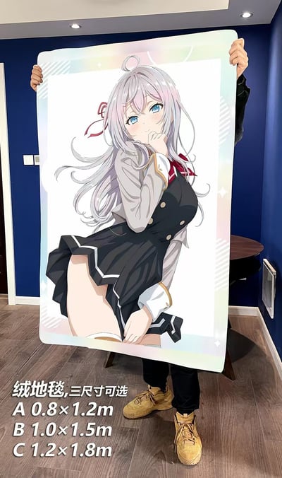 【週邊】千鳥社-俄語遮羞的鄰座艾莉同學午睡毯地毯裝飾畫6