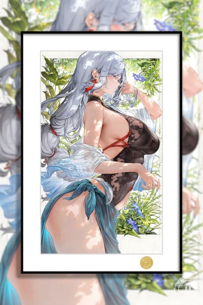 【週邊】H2工作室－原神 申鶴 孤辰煢懷 裝飾畫1