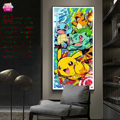 【週邊】阿喵畫社－寶可夢 開心暴擊 大竪款裝飾畫6