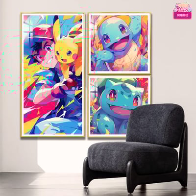 【週邊】阿喵畫社-小智寶可夢三宮格3