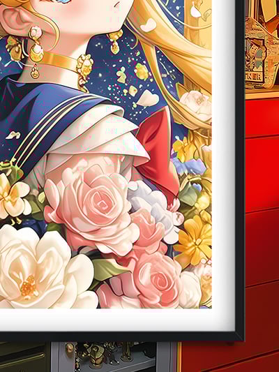 【週邊】巴洛克－美少女戰士 花園水兵月 裝飾畫&冰箱貼3