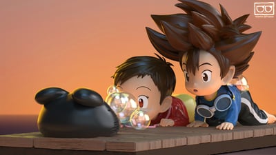 【數碼寶貝】口口社KOKOStudio-初遇 000 吐泡泡的黑球獸5