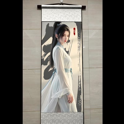 【週邊】阿喵畫社－劍來卷軸畫 齊靜春寧瑤4