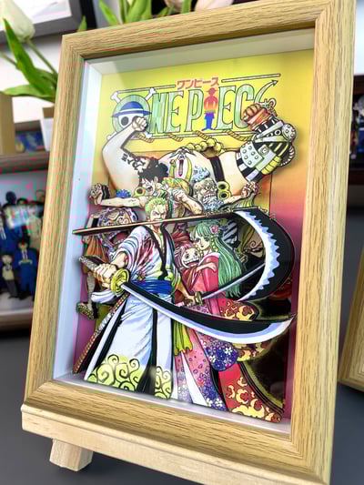 【週邊】萌萌匠-ONE PIECE海賊王草帽團魯夫扉頁大媽大鬍子立體畫5