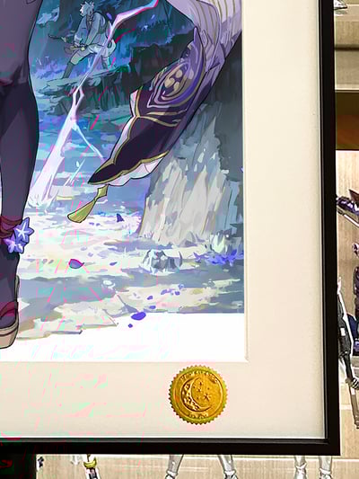 【週邊】星空工作室－紫色雷電・雷電將軍 裝飾畫4